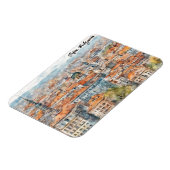 Schöne Sofia Bulgarien Aquarellmalerei Stadt Magnet (Linke Seite)