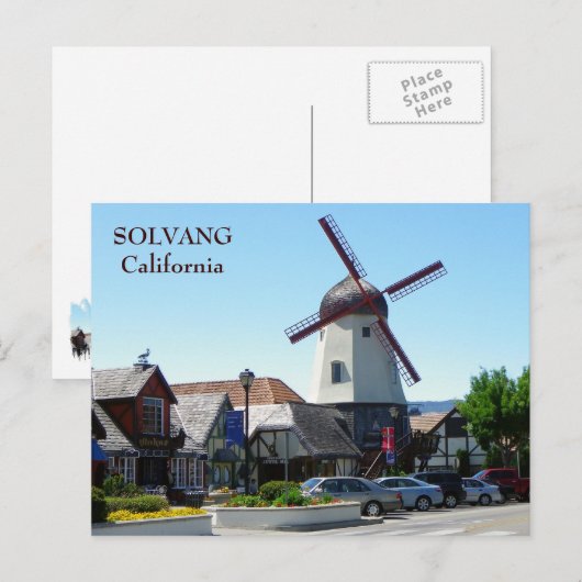 Schöne Solvang Postcard! Postkarte (Vorne/Hinten)