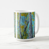 Schöne Sommer Birke Kaffeetasse (VorderseiteRechts)