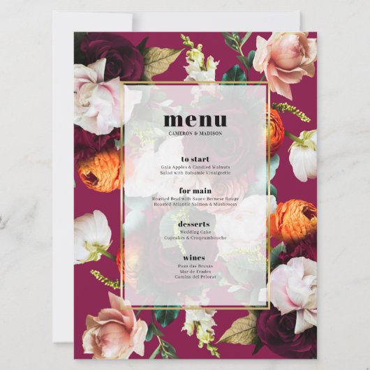 Schöne Sommer-Blume Einladung (Vorderseite)