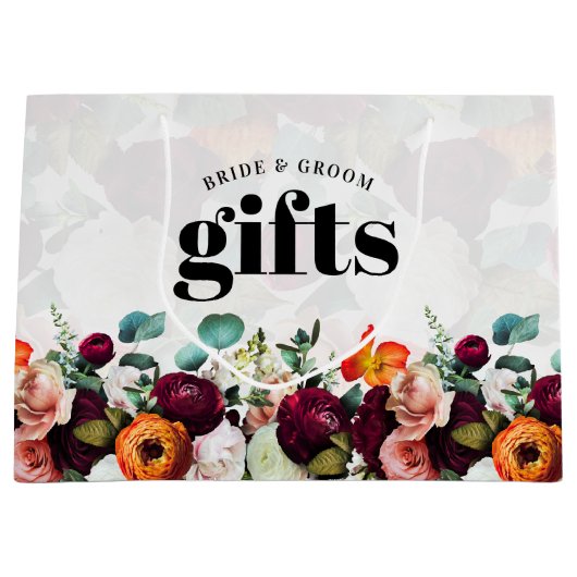 Schöne Sommer-Blume Große Geschenktüte (Vorderseite)