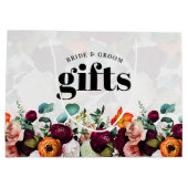 Schöne Sommer-Blume Große Geschenktüte (Rückseite)