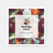 Schöne Sommer-Blume Hochzeit von Napkins Serviette (Vorderseite)