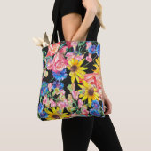 Schöne Sommer-Blume mit Rose. Naht Tasche (Von Nahem)
