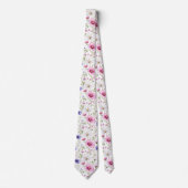 Schöne Sommer Floral Neck Tie Krawatte (Vorderseite)