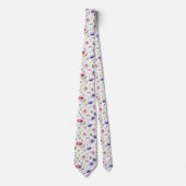 Schöne Sommer Floral Neck Tie Krawatte (Vorderseite)
