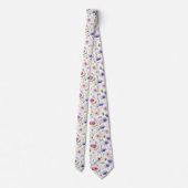Schöne Sommer Floral Neck Tie Krawatte (Rückseite)