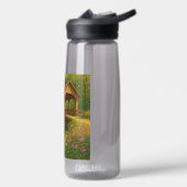 Schöne Sommer-Kunst einer überdachten Brücke Trinkflasche (Links)