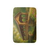 Schöne Sommer überdachte Brücke Kunst Badematte (Vorderseite Vertikal)