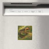 Schöne Sommer überdachte Brücke Kunst Magnet (In Situ (Geschirrspüler))