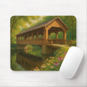 Schöne Sommergedeckte Brückenkunst Mousepad (Mit Mouse)