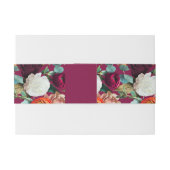 Schöne Sommerhochzeit für Blume Einladungsbanderole (Rückseitenbeispiel)