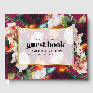 Schöne Sommerhochzeit für Blume Gästebuch