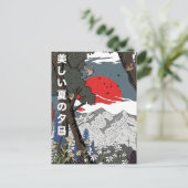 Schöne Sommerlandschaft Postkarte (Stehend Vorderseite)