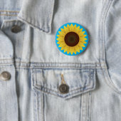 Schöne Sommersonnenblume Button (Beispiel)