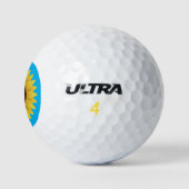 Schöne Sommersonnenblume Golfball (Logo)