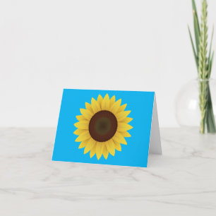 Schöne Sommersonnenblume Karte