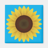Schöne Sommersonnenblume Magnet (Vorne)