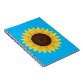 Schöne Sommersonnenblume Notizblock (Rechte Seite)