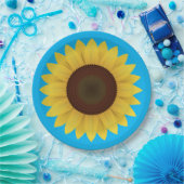 Schöne Sommersonnenblume Pappteller (Party)