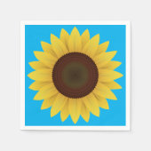 Schöne Sommersonnenblume Serviette (Vorderseite)