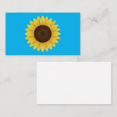 Schöne Sommersonnenblume Visitenkarte (Vorne/Hinten)
