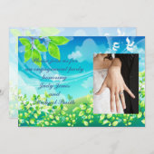schöne Sommerveranstaltung Einladung (Vorne/Hinten)