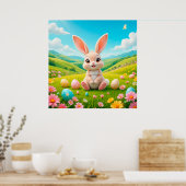 Schöne Sonne auf der farbenprächtigen Wiese des Fr Poster (Küche)