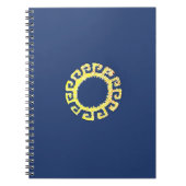 Schöne Sonne zeichnend Notizblock (Vorderseite)