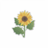 Schöne Sonnenblume Aufkleber (Vorderseite)
