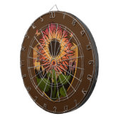 Schöne Sonnenblume Dartscheibe (Vorderseite rechts)