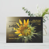 Schöne Sonnenblume Einladung (Stehend Vorderseite)