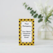 Schöne Sonnenblume-Feld-Beschaffenheit Visitenkarte (Stehend Vorderseite)