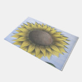 Schöne Sonnenblume Fußmatte (Schrägansicht)