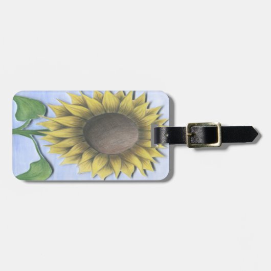 Schöne Sonnenblume Gepäckanhänger (Vorderseite horizontal)