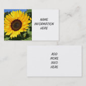 "SCHÖNE SONNENBLUME" GESCHÄFTSKARTE VISITENKARTE (Vorne/Hinten)