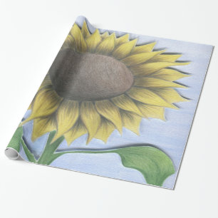 Schöne Sonnenblume Geschenkpapier