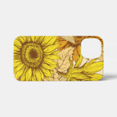 Schöne Sonnenblume inspiriert Slim Fit iPhone Case Hülle (Rückseite (Horizontal))