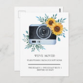 Schöne Sonnenblume Kamera Zuhause bewegt Postkarte (Vorne/Hinten)