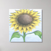 Schöne Sonnenblume Leinwanddruck (Vorderseite)