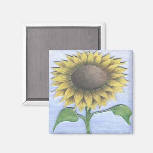 Schöne Sonnenblume Magnet (Vorderseite/Rückseite)