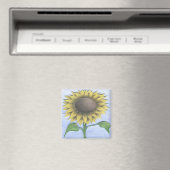 Schöne Sonnenblume Magnet (In Situ (Geschirrspüler))