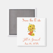 Schöne Sonnenblume Magnet (Vorderseite/Rückseite)