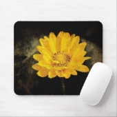 Schöne Sonnenblume mit dunkelbraunem Hintergrund Mousepad (Mit Mouse)