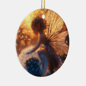 Schöne Sonnenblume mit Lüster Keramik Ornament (Rechts)