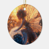 Schöne Sonnenblume mit Lüster Keramik Ornament (Links)