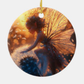 Schöne Sonnenblume mit Lüster Keramik Ornament (Hinten)