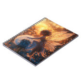 Schöne Sonnenblume mit Lüster Notizblock (Linke Seite)