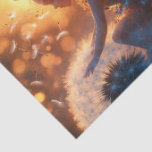 Schöne Sonnenblume mit Lüster Seidenpapier (Ausschnitt)