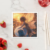 Schöne Sonnenblume mit Lüster Serviette (Beispiel)